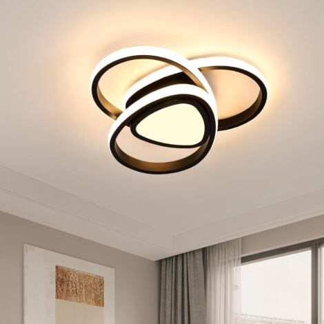 GOECO Plafonnier LED, Luminaire Plafonnier 49W 5062lm, Éclairage de Plafond Diamètre 40cm lumière chaude 3000K