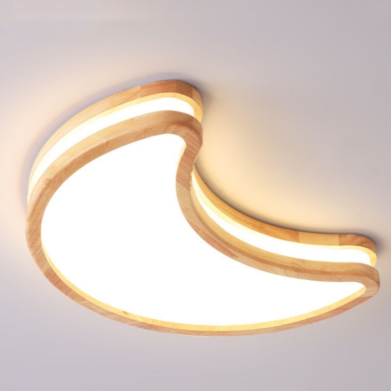 Plafonnier led Moderne Luminaire Plafond Lune Créative Plafonnier Plat de Chambre d'Enfant Ø40CM 4500K/Lumière Neutre - 1Pcs