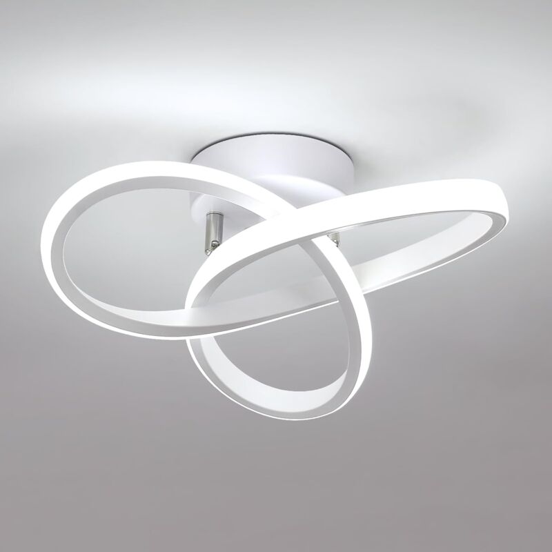 Goeco - Plafonnier led Moderne 22W 2500LM, Design en Trèfle, Lumière Blanche Froid 6500K pour Chambre Cuisine Salon Couloir Goeco - Plafonnier led Moderne 22W 2500LM, Design en Trèfle, Lumière Blanche Froid 6500K pour Chambre Cuisine Salon Couloir
