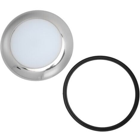 Plafonnier LED Marin 12V IP66 - Lumière de Plafond Rond Ultra-Plat 152mm Blanc Pur pour Bateau, Camping-Car, Fourgon