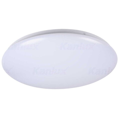 Plafonnier LED Miledo Corso blanc 24W 4000K Ø38 IP44