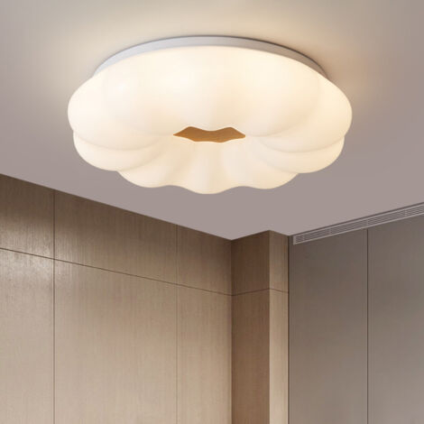 Plafonnier LED moderne 3 températures de couleur à variation continue avec télécommande pour chambre d’enfant, salon et chambre