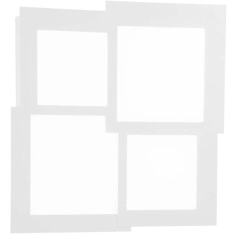 Plafonnier LED moderne 45W 4500 lm pour salon Passpartou Media - Blanc