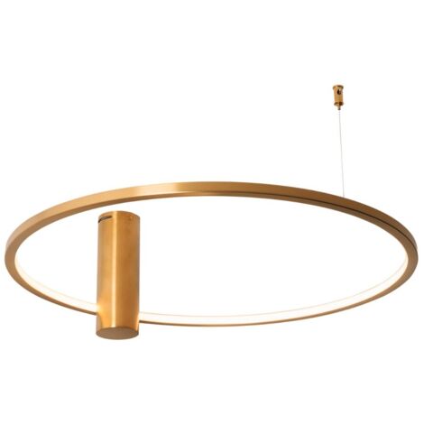 Plafonnier LED moderne anneau doré 60 cm Maxlight C0239