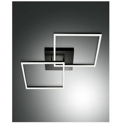 Plafonnier LED moderne BARD 52W Noir 3394-65-101 Fabas Luce