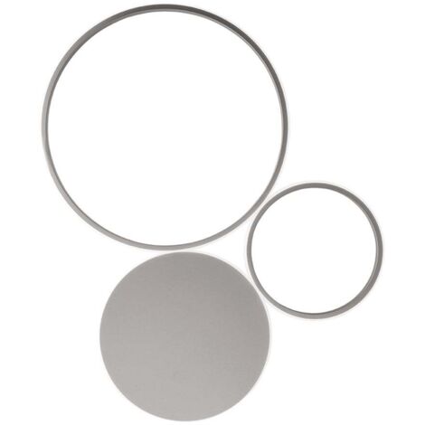 Plafonnier LED moderne design circulaire Pois 4000 Petit - Silver
