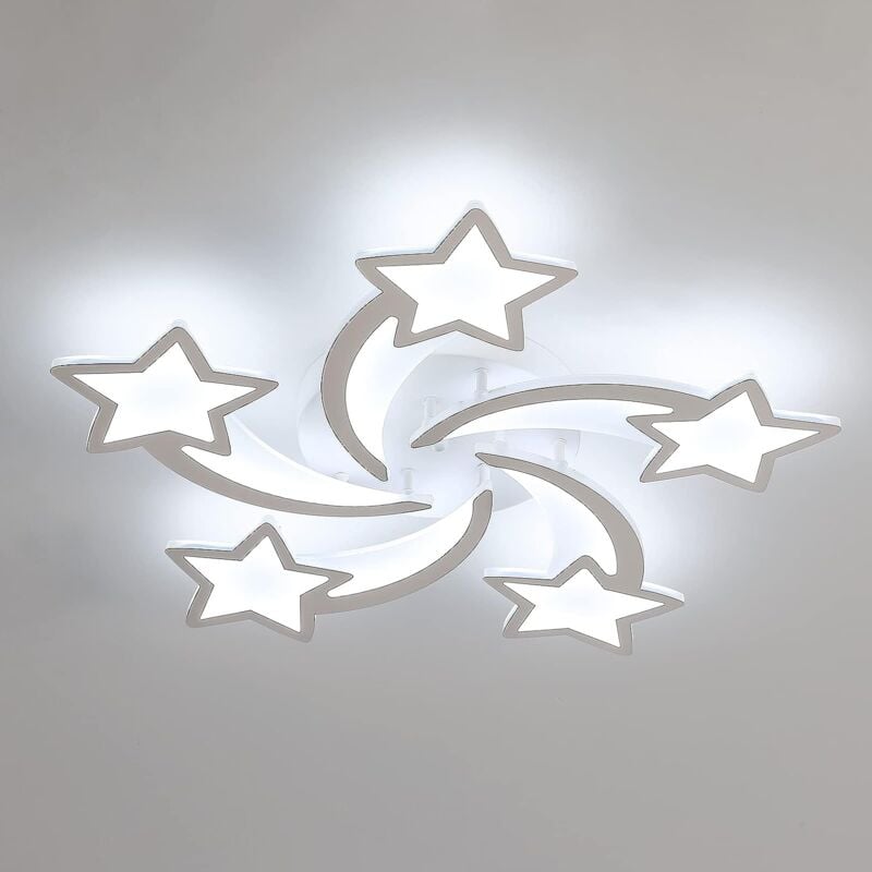 Plafonnier led Lampe de Plafond 60W 5400LM Moderne Luminaire Plafonnier led pour Salon Chambre Salle à manger Blanc (Lumière Blanc Froid 6000K)