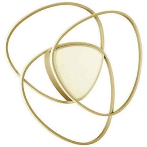 Plafonnier LED moderne dimmable 80W Rose Grande - Or