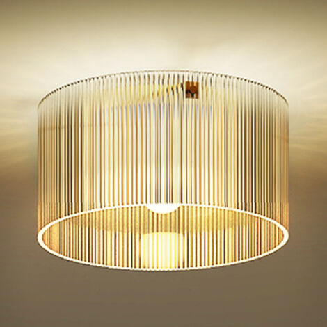 Plafonnier LED moderne E27 transparent 40W salon couloir salle à manger cuisine éclairage plafond design simple