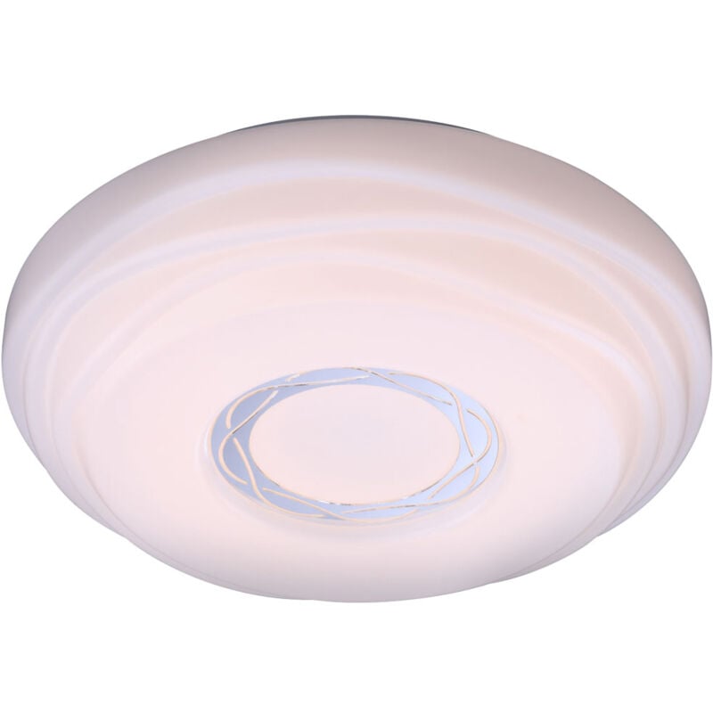 Plafonnier lampe de salon lampe de salle à manger lampe de cuisine lampe de chambre, métal acrylique blanc, LED 15W 1240 lumens 3000K blanc chaud, D