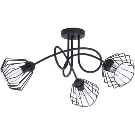 Plafonnier LED moderne en fil de fer Loft