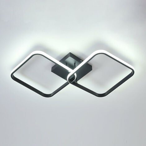 Plafonnier LED Moderne, Lampe de Plafond Acrylique 42W LED Lustres carré pour Cuisine Salle à Manger Salon Studio Bureau