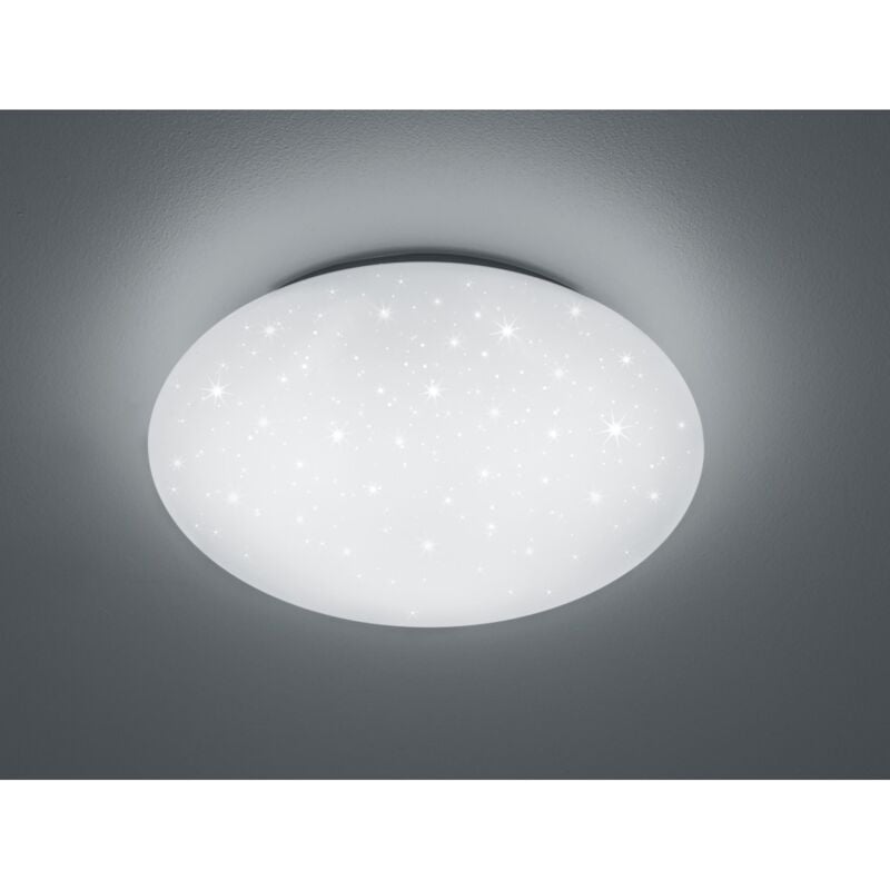 Plafonnier Led Moderne Lukida Effet Blanc Etoiles Scintillantes Trio Lighting