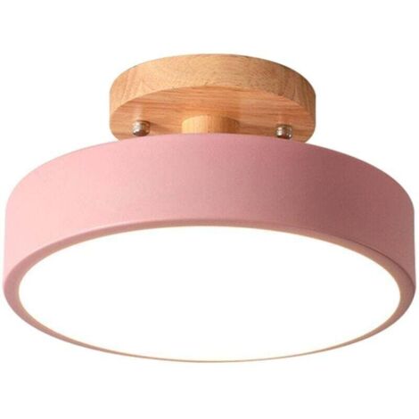 Plafonnier LED Moderne Style Nordique en Bois pour Cuisine Salon Chambre Salle à Manger