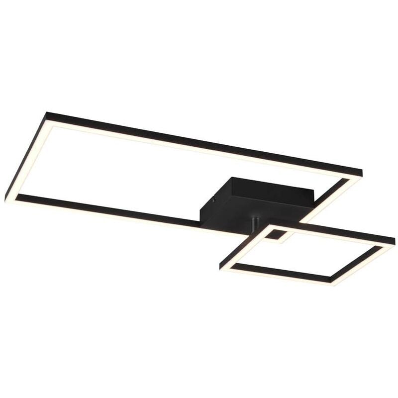 Plafonnier led noir avec articulation et intensité réglable avec interrupteur l. 63 cm
