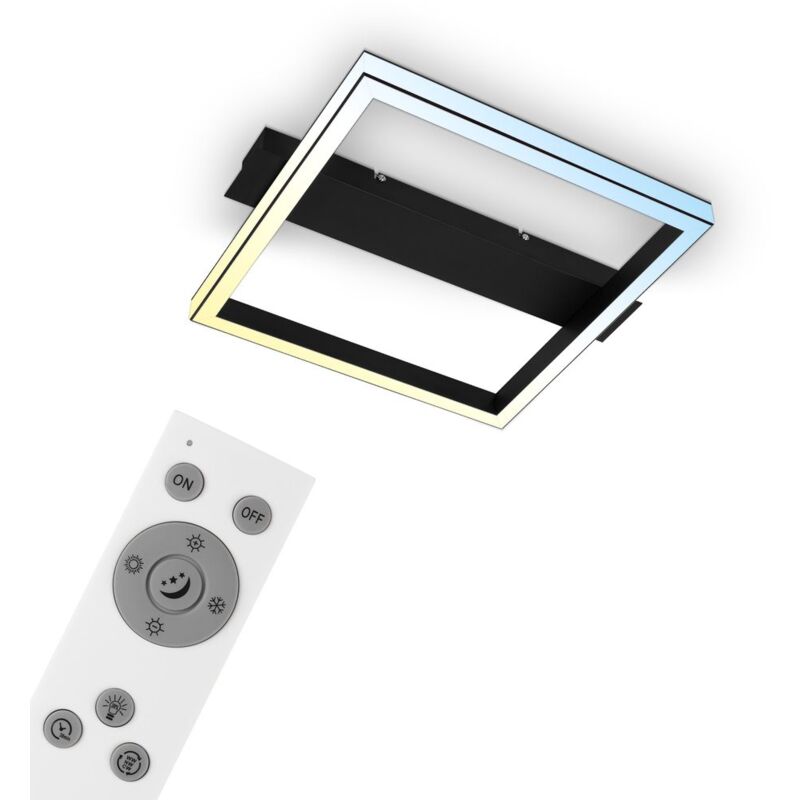 Briloner - Plafonnier led, noir, LED/26W