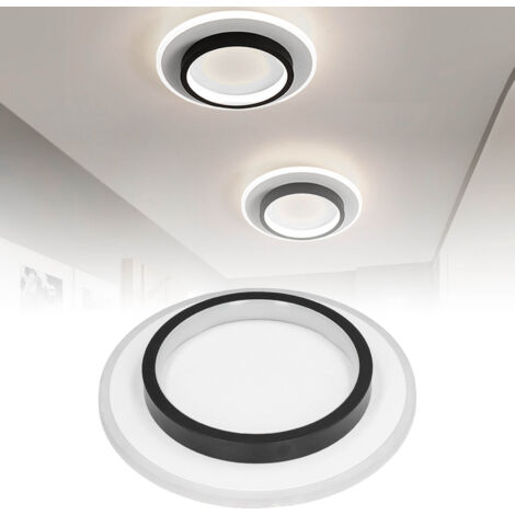 Plafonnier LED noir moderne et élégant pour couloir, éclairage intérieur innovant, lumière blanche 85-265V