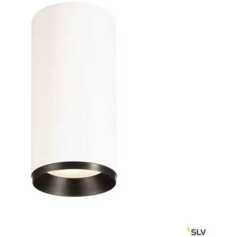 Plafonnier LED NUMINOS® L intérieur blanc/noir LED 28W 36° UGR 19 - SLV - 1004335