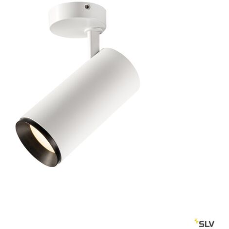 Plafonnier LED NUMINOS® L intérieur blanc/noir LED 28W 36° UGR  19 - SLV - 1004599
