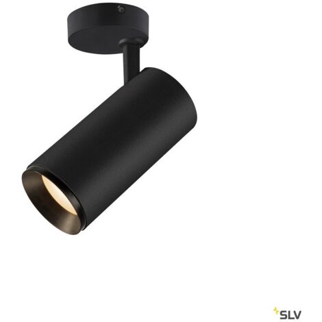 Plafonnier LED NUMINOS® L intérieur noir/noir LED 28W 24° UGR  13 - SLV - 1004586