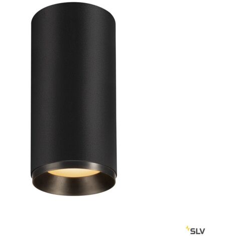 Plafonnier LED NUMINOS® L intérieur noir/noir LED 28W 36° UGR  19 - SLV - 1004315