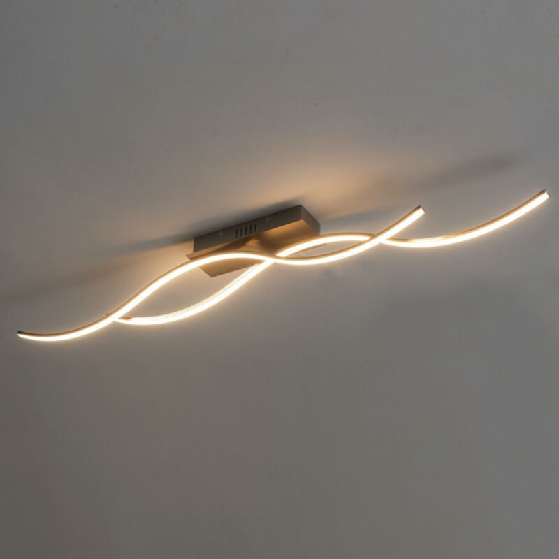 Plafonnier led ondulé 2 bras - Swash