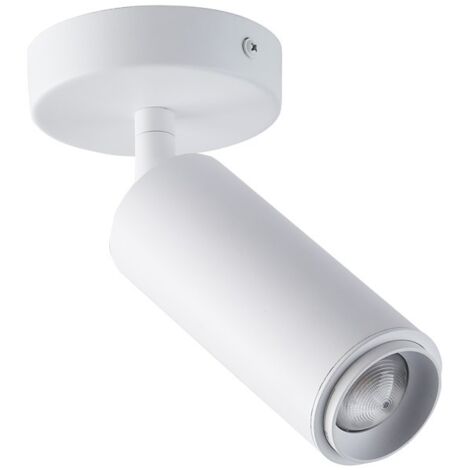 Plafonnier LED orientable 8W - Angle réglable - 2800K - Blanc