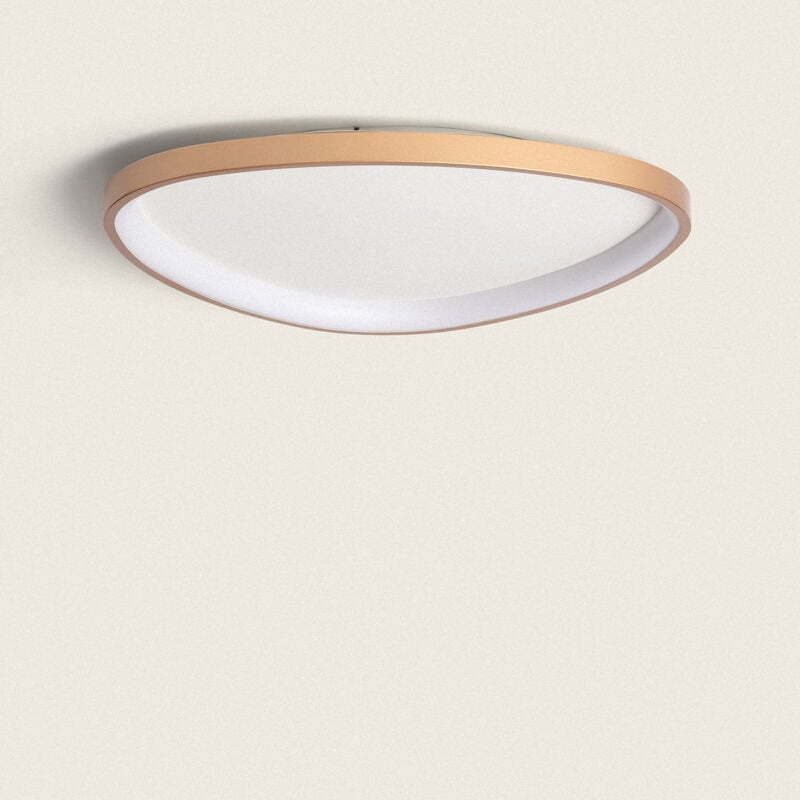 Plafonnier led Oval 30W Métal Ø600 mm cct Sélectionnable Owen Doré