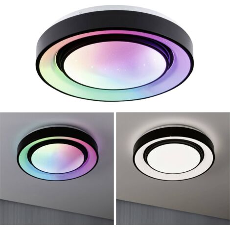 Plafonnier LED Paulmann 70544 LED noir, blanc W482492