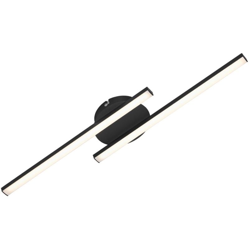 Plafonnier led Briloner leuchten go, 6 w, 480 lm, IP20, noir, métal-plastique, 55,5 x 12 x 3,6 cm