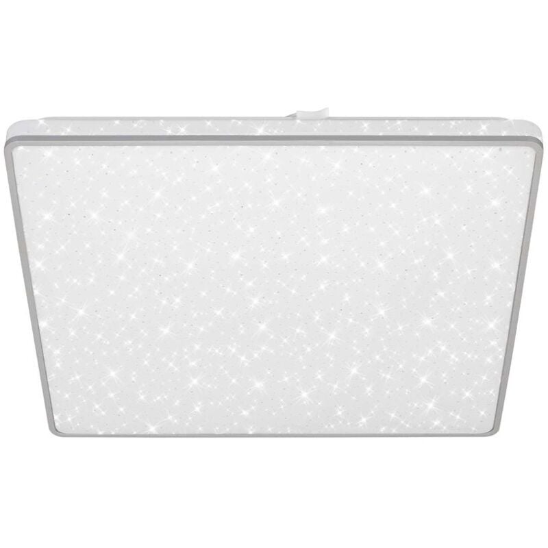 Brilo - Plafonnier led Plafonnier Ciel toil r tro clairage plat 24 w chrome ner