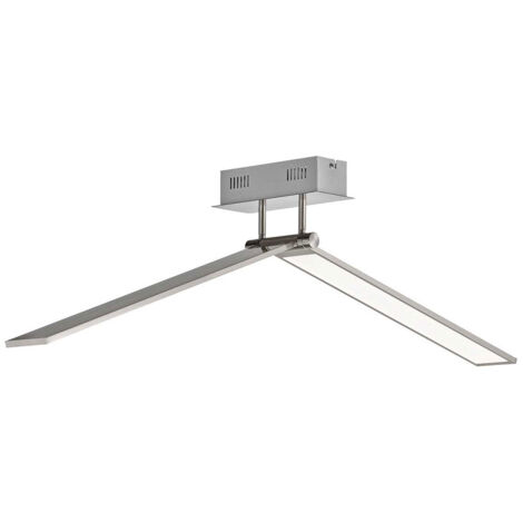 Plafonnier LED plafonnier plat long plafonnier LED long plafonnier, dimmable ALU, 1x LED 26.5W 1700Lm blanc chaud, L 100 cm