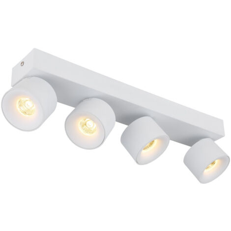 Plafonnier LED plafonnier spot spot orientable blanc 4 lampes