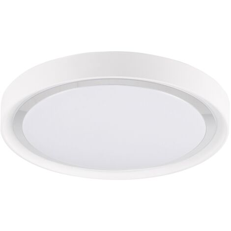 Plafonnier LED Polux Perse blanc 15W 4000K Ø33,4cm