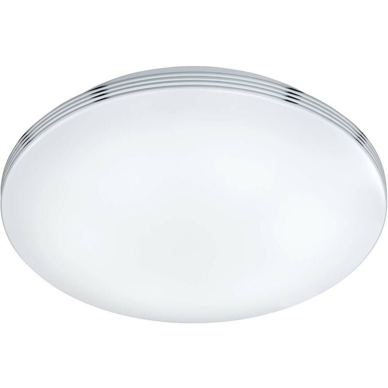 Plafonnier led pour salle de bain avec variateur. Avec bordure en chrome, diamètre 35.