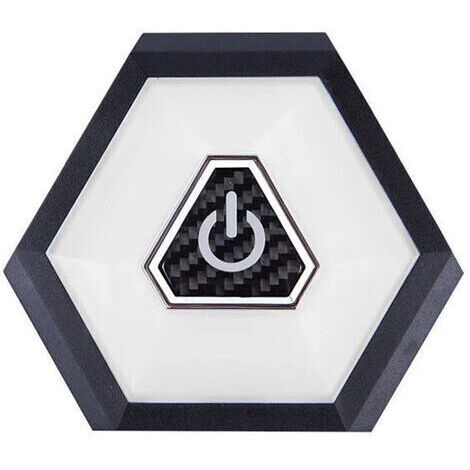 Plafonnier LED rechargeable pour voiture, éclairage intérieur à poussoir magnétique 10,5 x 9,2 x 1,2 cm pour coffre de toit