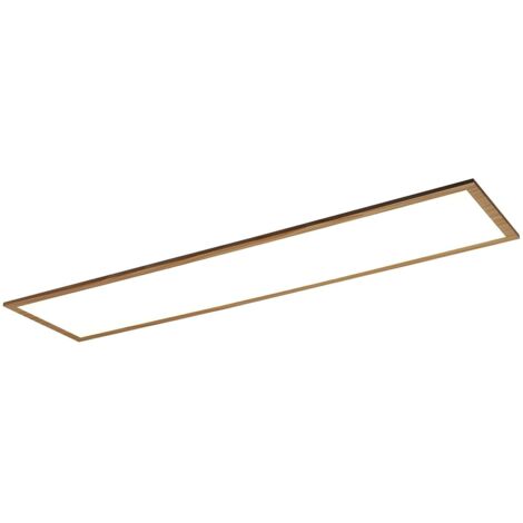 Plafonnier LED rect. 120cm 40W hêtre Rabalux Almond