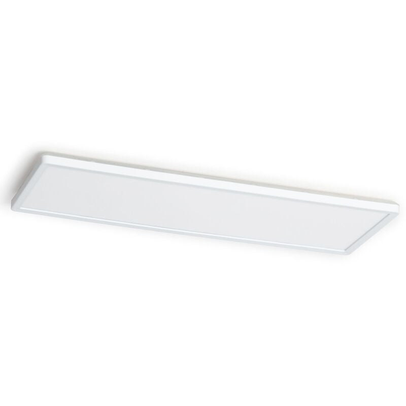 Plafonnier LED Rectangulaire Variation par Paliers 3 Niveaux SwitchDimm 24W Double Face 580x200mm 4000K Blanc neutre