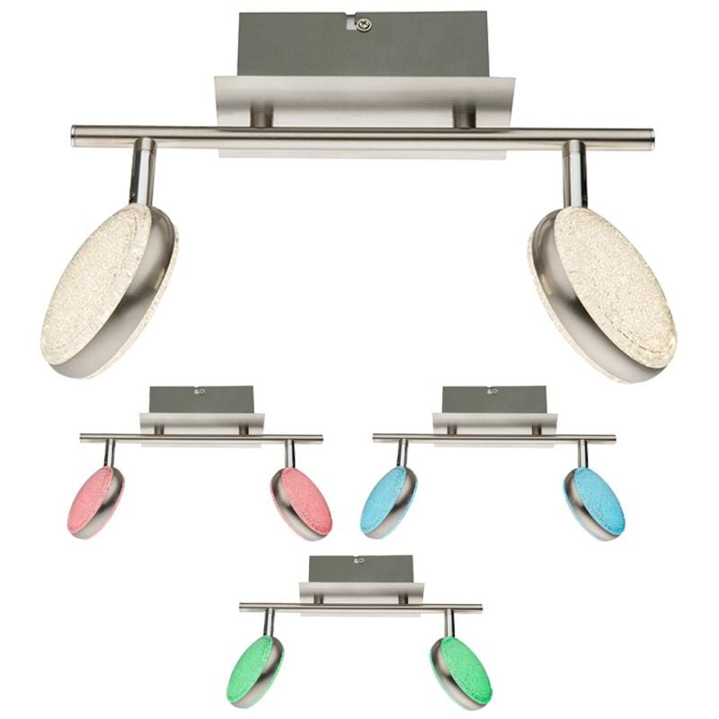 Plafonnier led rgb spot spot dimmable télécommande lampe en cristal mobile Globo 56119-2