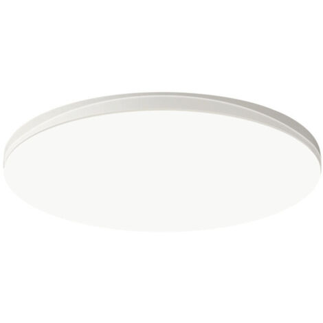 Plafonnier LED rond 18W, étanche, idéal pour salle de bain, cuisine et chambre, 1800 lumens, ultra-mince.