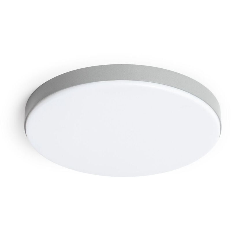Ledkia - Plafonnier led Extérieur Rond 24W Dimmable Ø220 mm Gris
