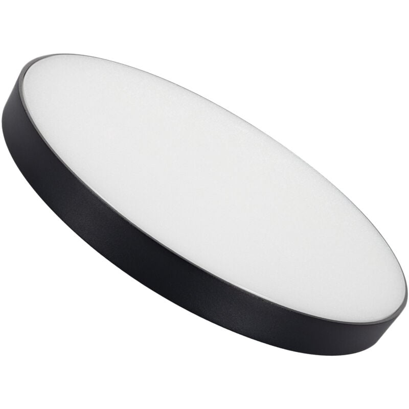 Ledkia - Plafonnier led Extérieur Rond 24W Dimmable Ø220 mm Noir