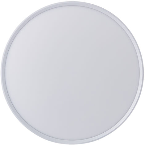 Plafonnier LED Rond 24W Extra-Plat CCT Ø300 mm, Lampe Superslim Sceneswitch 3 ambiances - Blanc