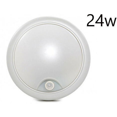 PLAFONNIER LED ROND 24W LUMIÈRE FROIDE DÉTECTEUR DE MOUVEMENT INFRAROUGE 175