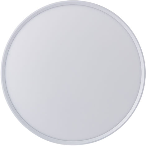 Plafonnier LED Rond 32W Extra-Plat CCT Ø400 mm, Lampe Superslim Sceneswitch 3 ambiances - Blanc
