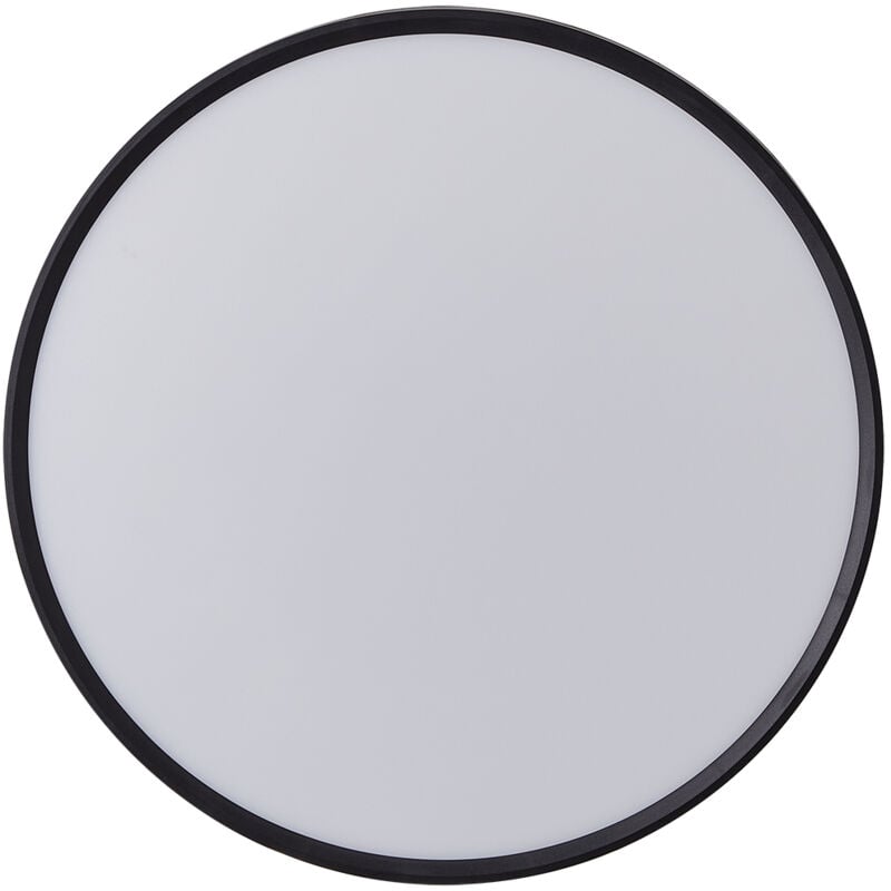 Plafonnier led Rond 32W Extra-Plat cct Ø400 mm, Lampe Superslim Sceneswitch 3 ambiances - Noir