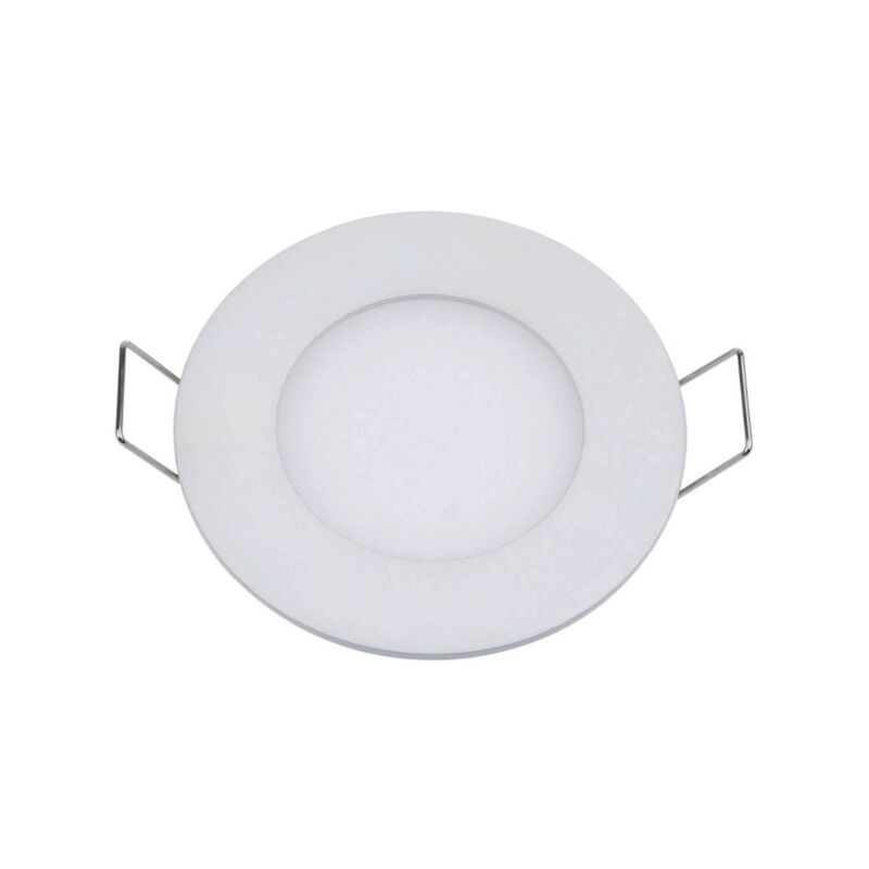 Ohm-easy - Plafonnier led rond 3W 12V encastrable Ultra-fin blanc neutre