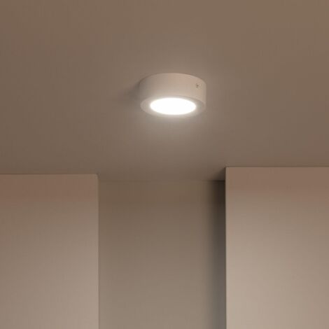 Plafonnier LED Rond 6W Ø120 mm 3000K Blanc chaud