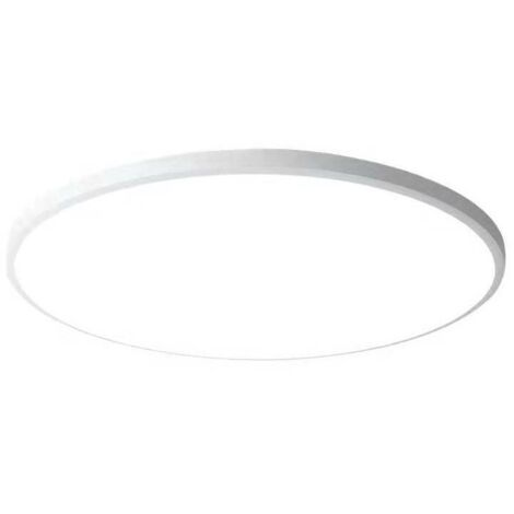 Plafonnier LED rond 80 W à intensité variable, température de couleur réglable de 3000 K à 6500 K, Ø 48 cm, blanc, triple vitrage.