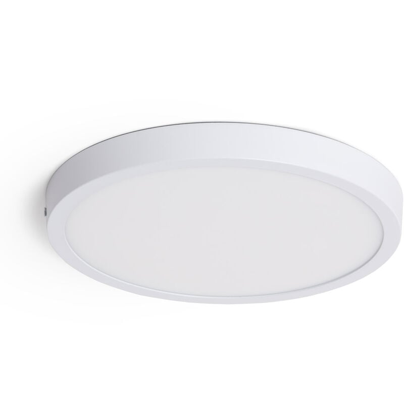 Plafonnier led 24W Rond Aluminium Ø280 mm Slim cct Sélectionnable Galán SwitchDimm Blanc